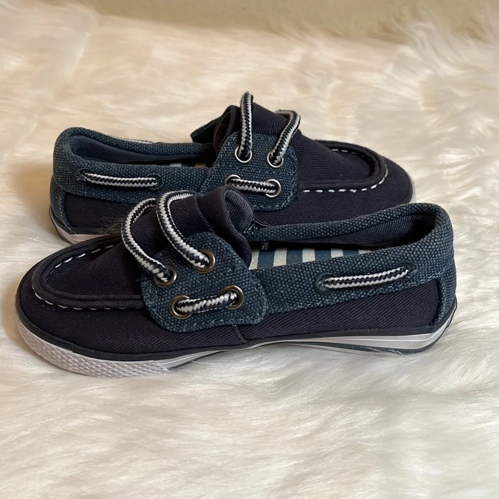 Hanna Andersson Navy Preppy Boat Shoes